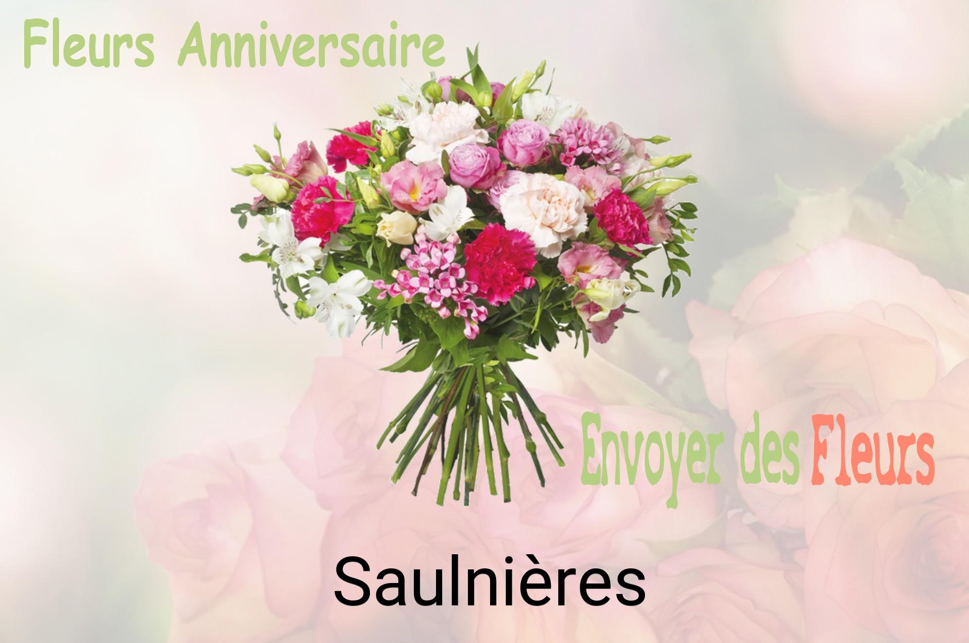 Bouquet de fleurs d’anniversaire livré à Saulnières